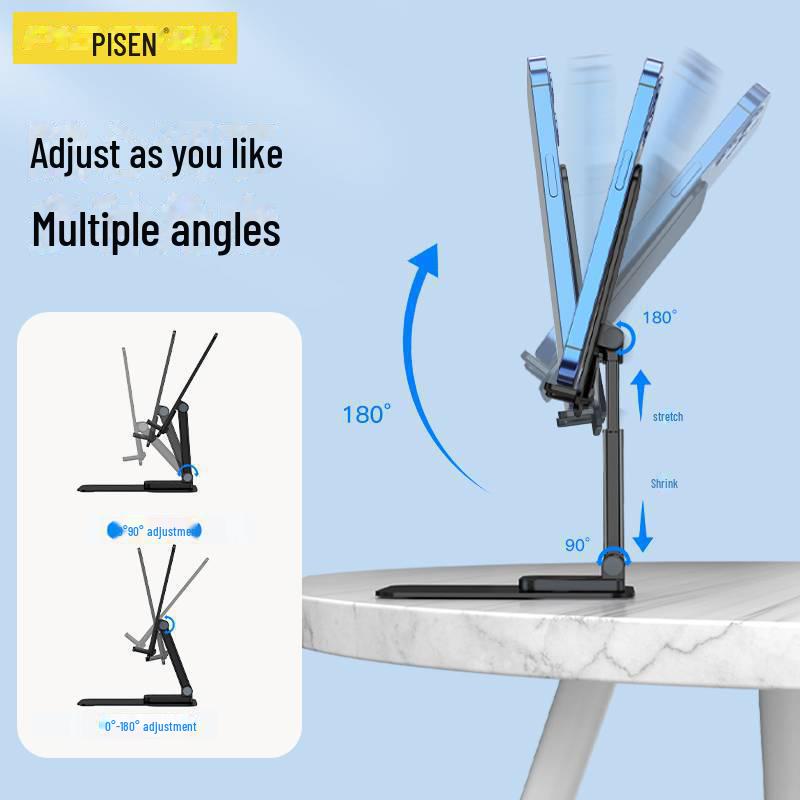 PISEN Mini Retractable Desktop Stand for Phones & Tablets