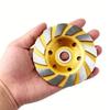 Concrete Turbo Diamond Grinding Cup Wheel 12 Segs Heavy Duty Angle Grinder Wheels For Angle Grinder