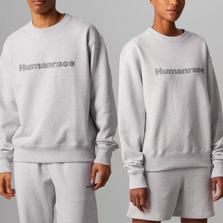 adidas x Pharrell Williams Humanrace Basic Crewneck Light Grey Men Tops HI5543