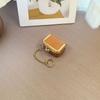 New Leather Coin Purse Solid Color Square Small Trinket Storage Multifunctional Kiss Lock Wallet Rings Necklaces Earrings