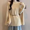 2026 Autumn/Winter Korean Lazy Style Knit Cape Sweater Two-Piece Set