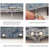 Elegant Flat Back Waist Tightening Button For Jeans Pants Waist Fastener Clip NoSewing Multiuse Clasp for Loose Trousers