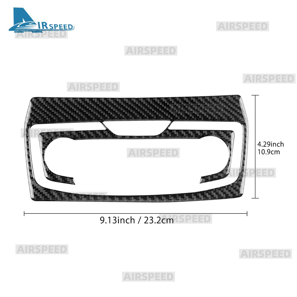 Real Soft Carbon Fiber Sticker For Subaru Forester 2019 2020 2025 2025 2025 2025 Car RHD LHD Central AC Panel Frame Trim