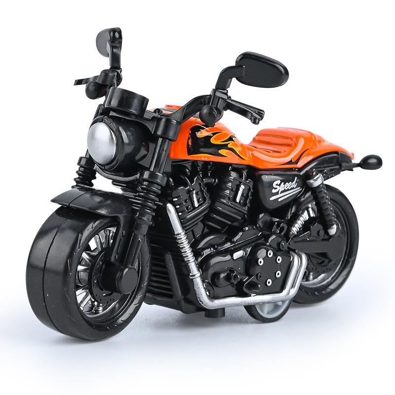 Trendy Mini Motorcycle Keychain Pendant: Cool Model Figurine Car Keyring Toy