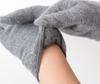 ELLE Cashmere Short Made in Soft Gift Brand Case Included Women's 100% Gloves, Simple, Warm, Double-Layered Gloves, Japan, Wool, Logo, (Gray, 21-22cm)