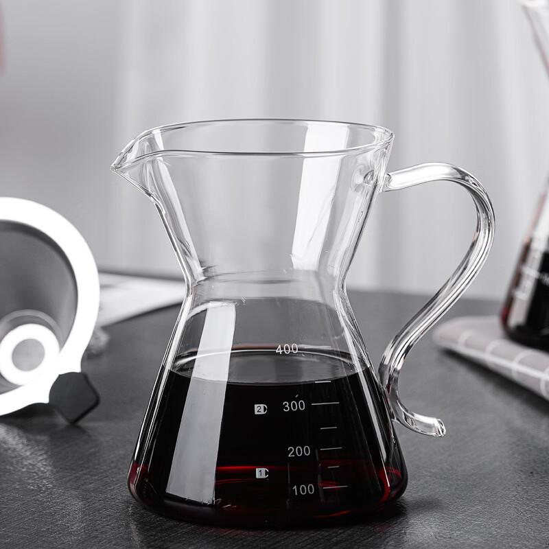 TLXT Glass Hand-Pour Coffee & Tea Pot