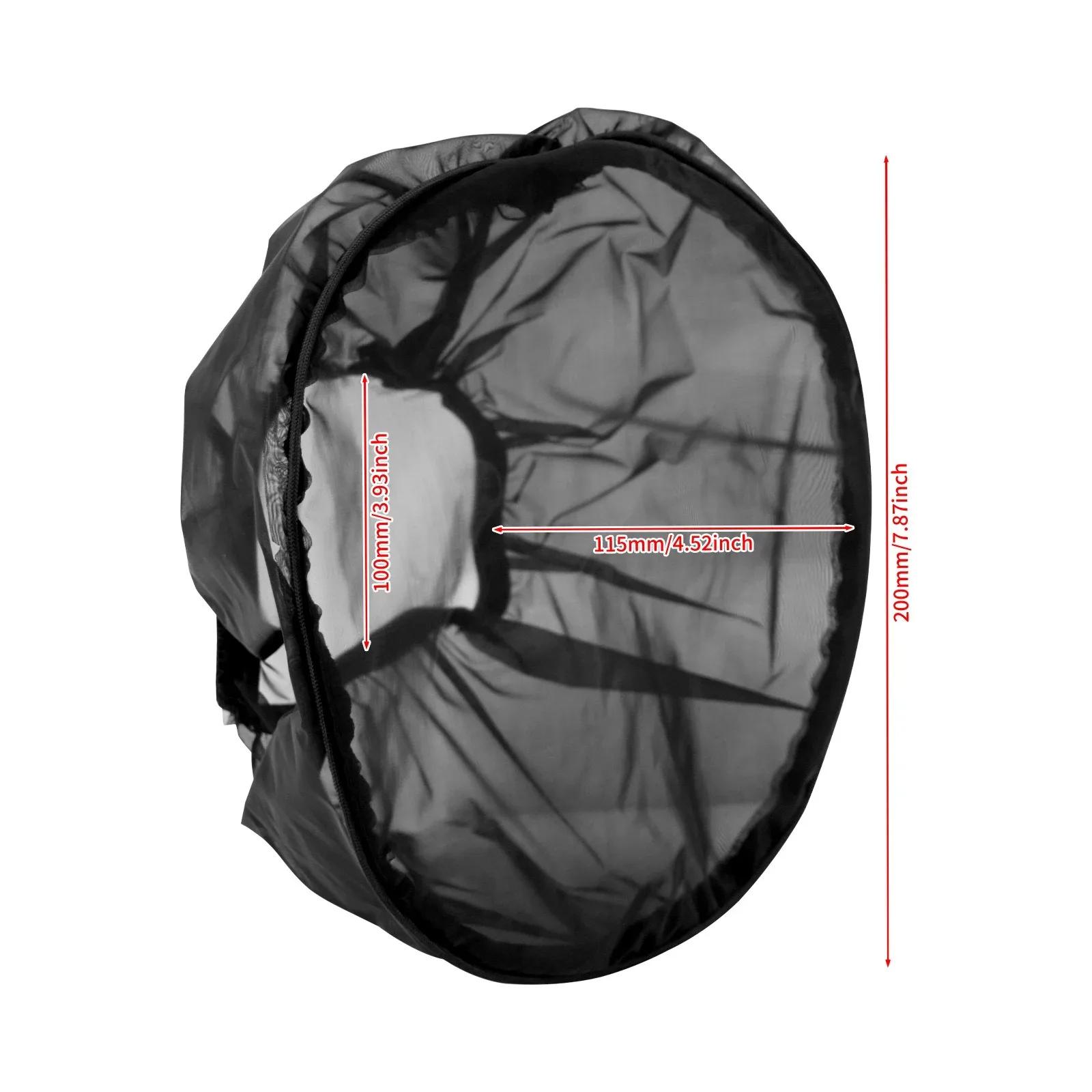 

Мотоциклетный воздушный фильтр крышка пылезащитный песок защитные чехлы для очистки двигателя пылезащитный дышащий чехол для Harley чёрный