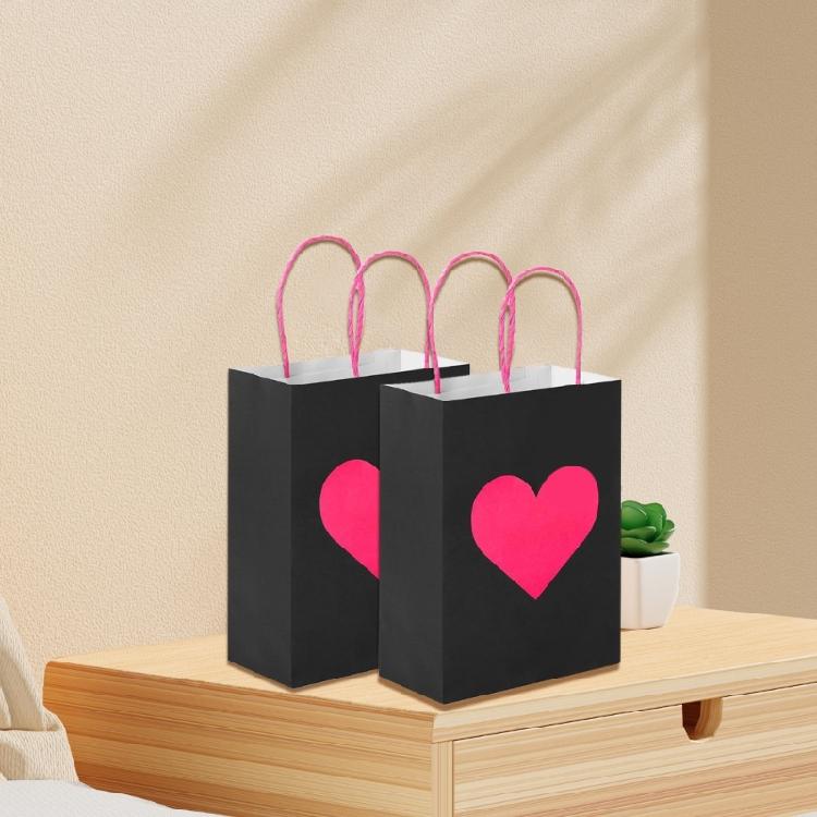 Pack of 12 Eye Catching Heart Gift Bags Elegant Heart Gift Bags Present Pouches For Birthdays And Festival Event
