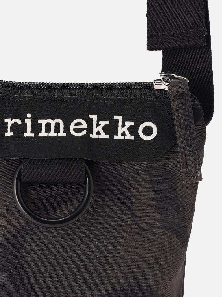 Marimekko Neat Phone Pocket Unikko Shoulder Bag, Women's, 52152259694124, Dark Gray x Gray
