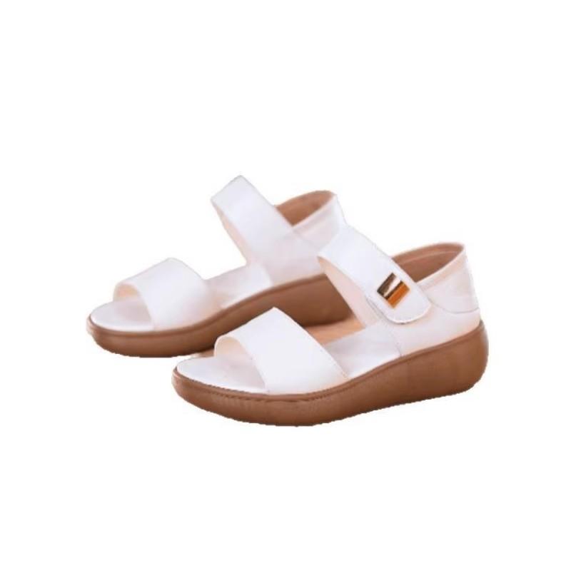 Platform Sandals Women's Summer New Casual Versatile Non-slip Velcro Wedge Sandals