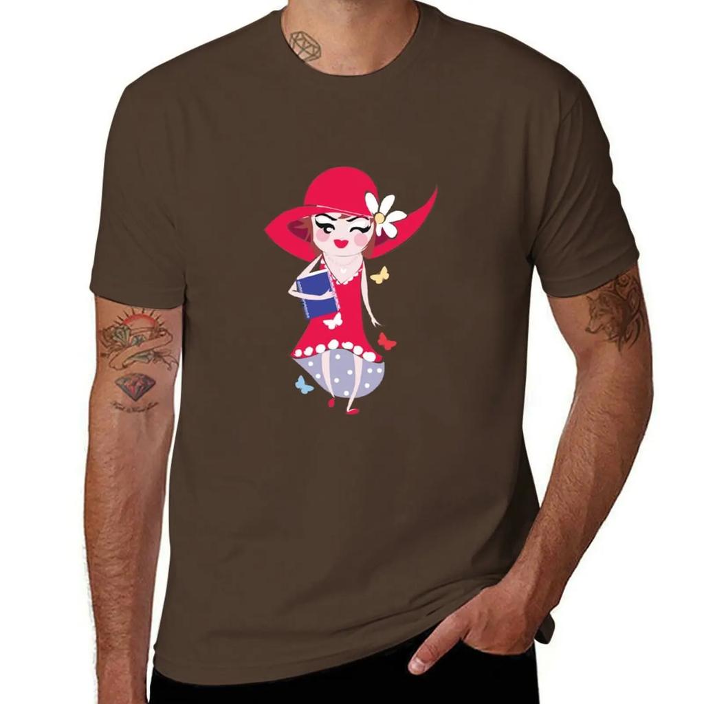 Summer Girl TShirt korean fashion oversized graphic tee Mens tshirts