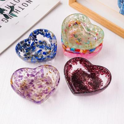 A Top Quality DIY Silicone Coaster Mold Square Heart Epoxy Casting Molds Making Craft Clay Resin Molds Jewelry Making Accessorie