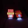2pcs 12V 24V 39 LED Tail Light Combination Stop Turn Signal Light Trailer Tail License Plate Lamp Truck Rear Lamp Waterproof