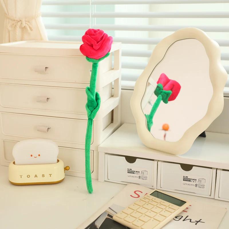 Curtain Accessories Home Decoration Cute Smile Cartoon Sunflower Rose Plush Toys Christmas Valentine's Day Gift