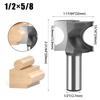 Semicircular Knife, Woodworking Positive Semicircular Knife, Arc Cutter Engraving Milling Cutter, Trimming Knife Fancy Knife 1/2 Handle 1/4 Handle