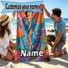 Custom Name Personalized Betty Boop Print Beach Towel, for Trip Camping Beach Party Home Decor, Birthday Gift for Family & Friends