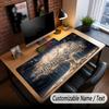 Tree of Life Theme Custom Mouse Pad Personalized With Name Text Customized Desk Mat For Office Home Decor