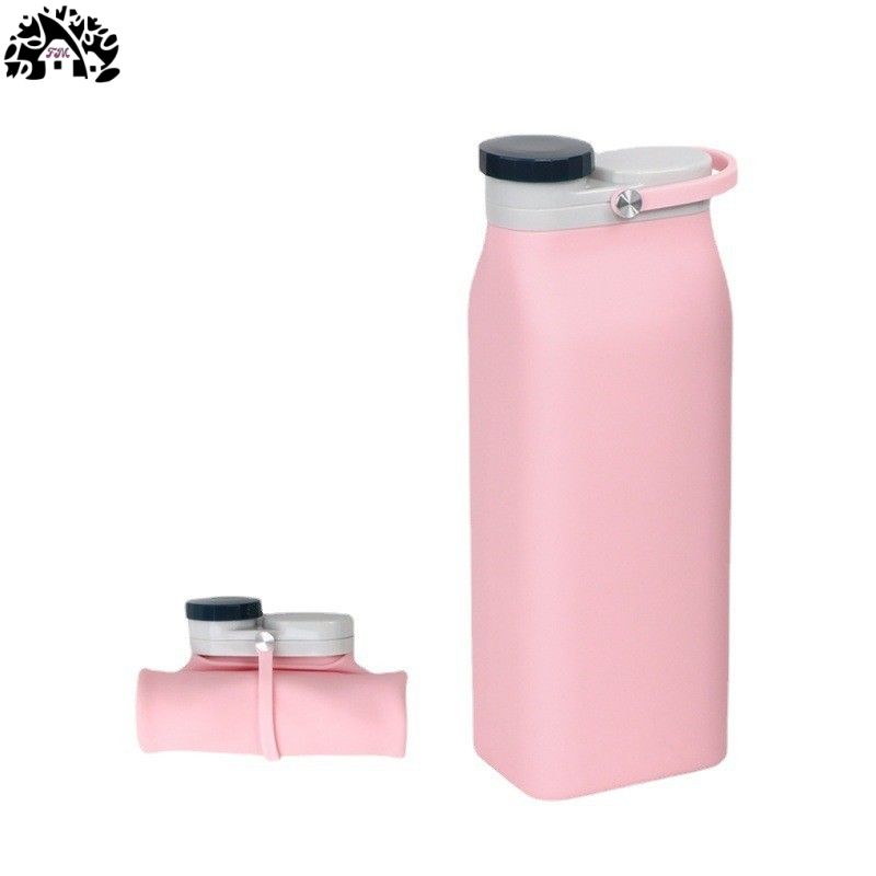 Collapsible water bottle, BPA-free - 20oz collapsible water bottle, travel and sports water bottle, triple leak-proof, lightweight.