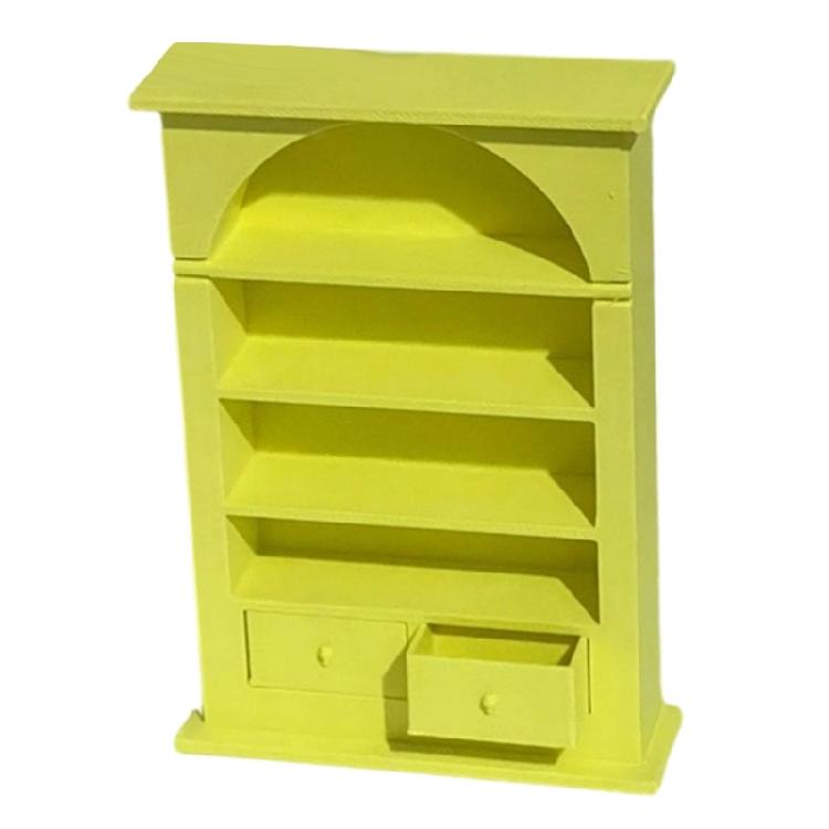 

1/12 Dollhouses Miniature Shelf Mini Bookshelf Dollhouses Kitchen Furniture Accessories,Collection Dollhouses Enthusiast жёлтый