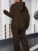 Hot Selling Casual Women's Hoodie Set: Autumn Long Sleeve Hooded Sportswear