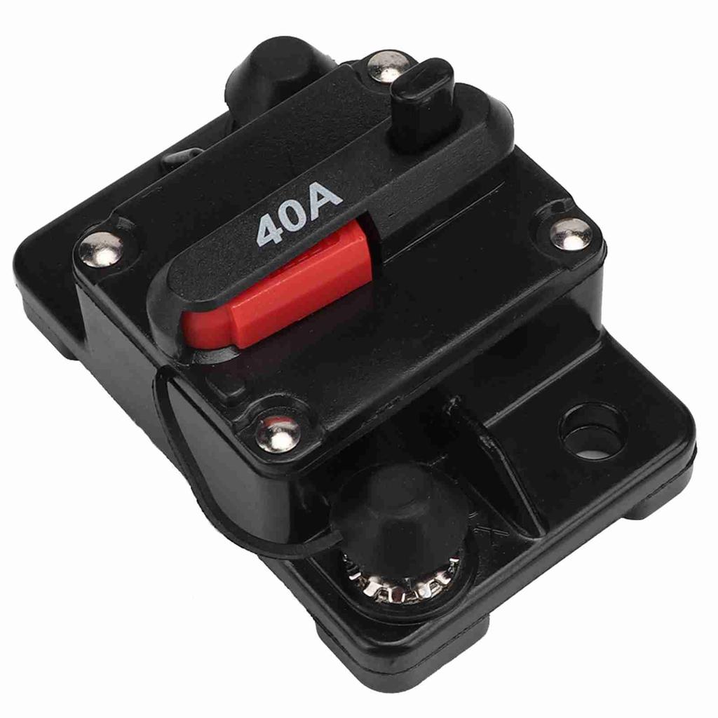 12V 30A40A60A Car Stereo Audio Resettable Inline Circuit Breaker Self Recovery Fuse (40A)