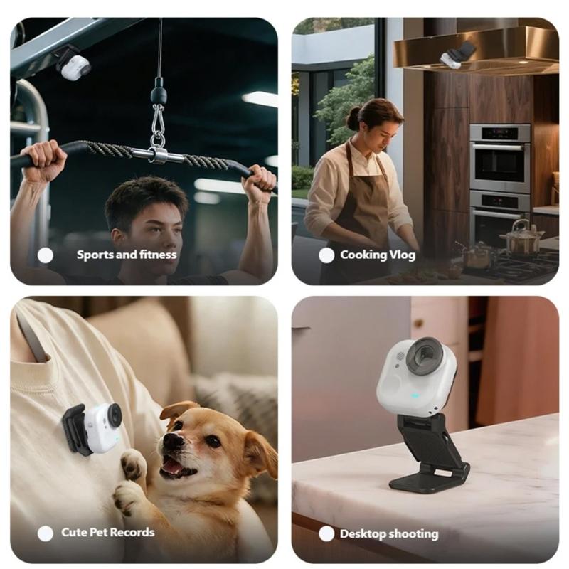 Magnetic Clip Mount For Action Camera Quick Release Secure For 360 GO Ultra CameraVlogs And Outdoor Activity