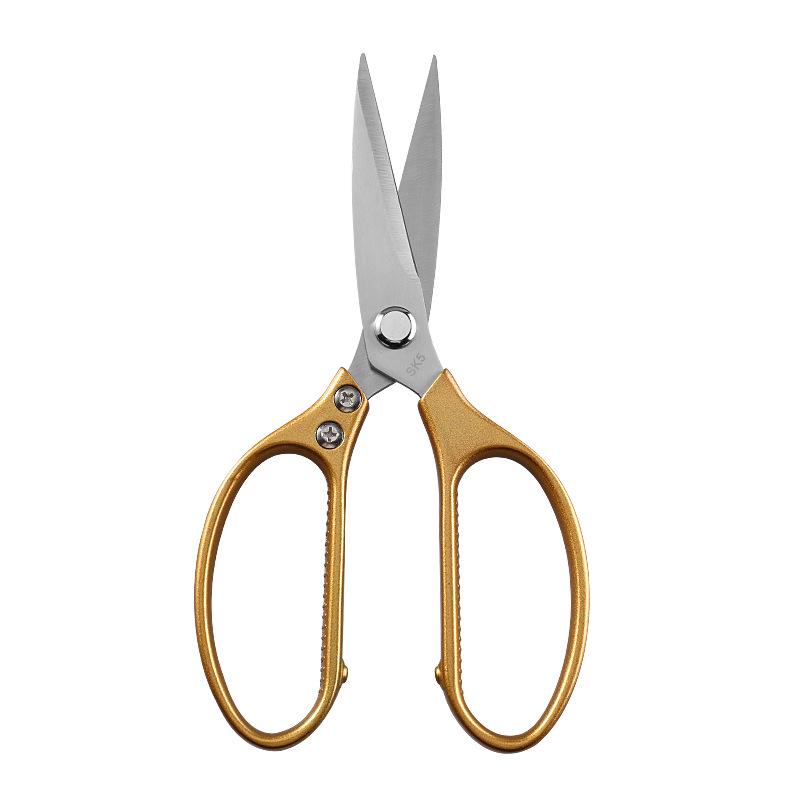 Multifunctional Stainless Steel Kitchen Scissors: Strong Aluminum Handle, SK5 Blades for Food & Chicken Bones