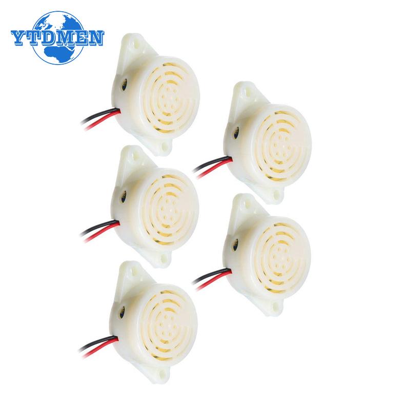 2PCS Buzzer SFM-27 Active Buzzer High-decibel 3-24V 12V 95DB Electronic Buzzer Beep Alarm Intermittent, for Arduino