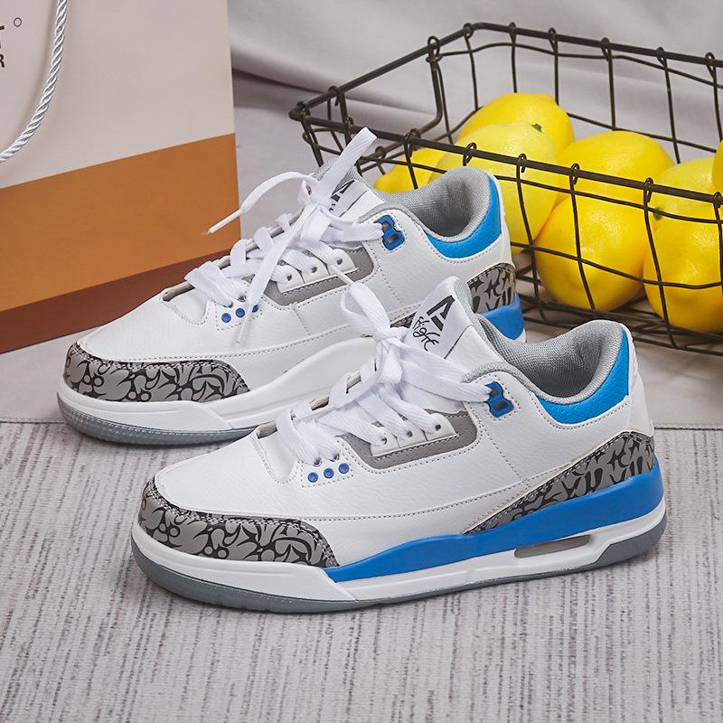 

Couple sports running air cushion shoes Hong Kong style thick sole heightening wear-resistant ultra-light casual student shoes 36