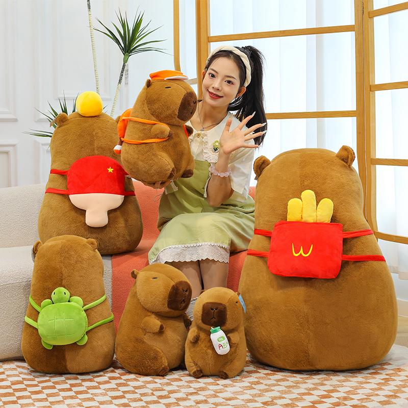 New Full-size Kapibara Plush Toy Large Capybara Doll Grab Machine Doll Girl Children's Gift