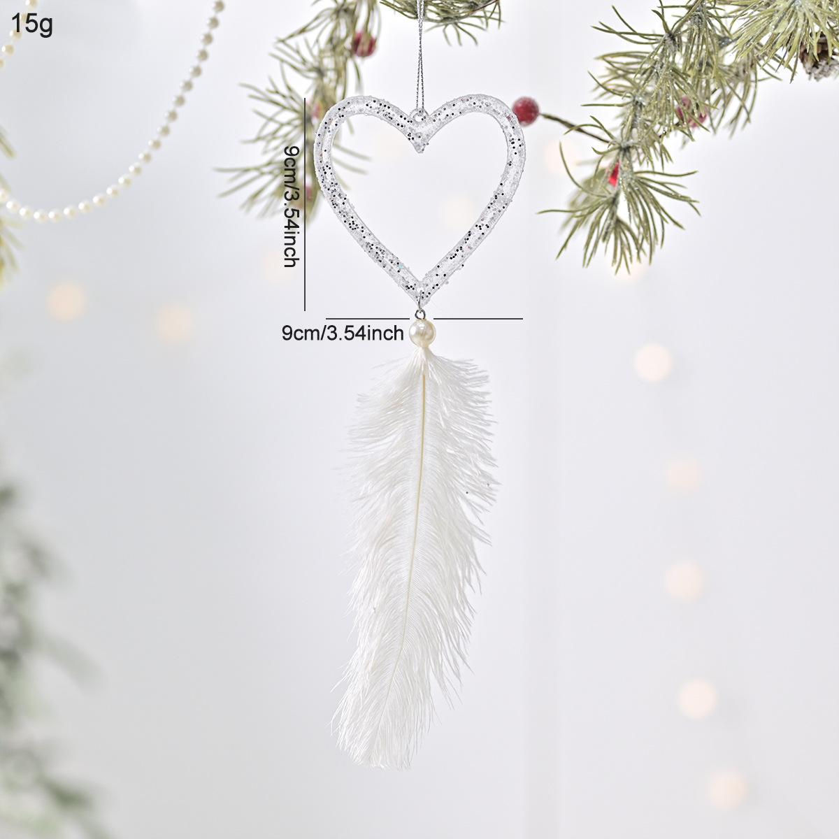 Декоративный подвес 1 шт. Рождественское украшение Перо Украшение Пластиковое Рождественское украшение Для использования в помещении Подарок L