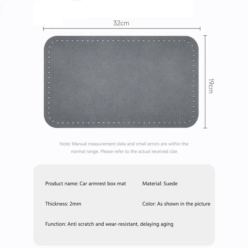 ABCDGB1 Car Armrest Cushion Storage Box Cover Pad Mat For KIA Rio Soul Seltos Forte K5 K3 Niro Sorento Stinger Sportage Accessories