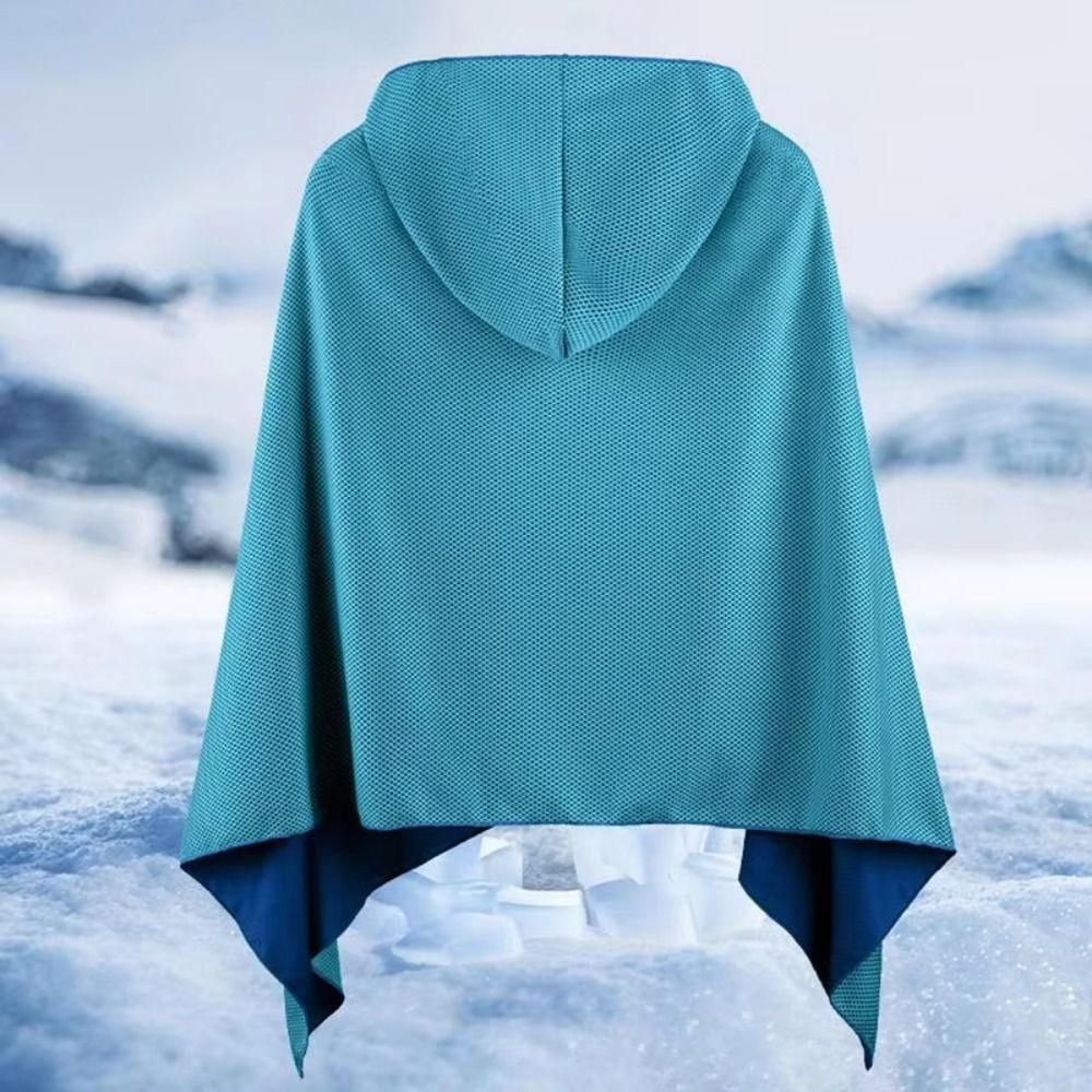 Quick Drying Bath Towel Breathable Sports Cooling Cape Washable Sun Poncho  Beach Activities