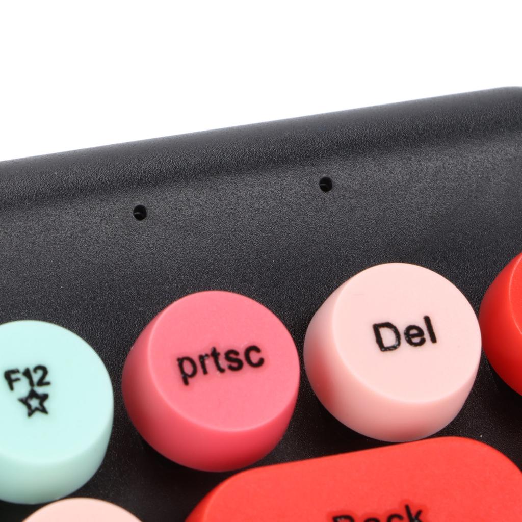 Keyboard Mouse Combo Wireless 86 Keys Cute Colorful Appearance Multimedia Buttons Light Quiet 2.4G Keyboard Mouse for PC