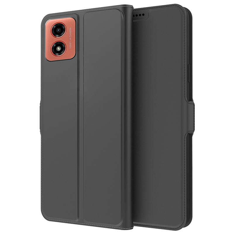 For Motorola Moto E14 4G/G04 4G/G04s 4G/G24 4G Cell Phone Cases Shock Absorbing Card Holder PU Leather Cover