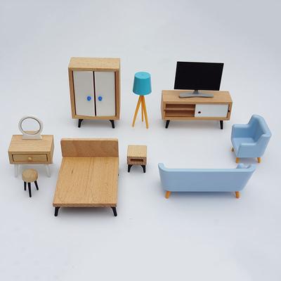 Simulation Kleines Möbelstück Puppenraum Blind Box Puppen Szene Ornament Spielhaus Spielzeug Holz