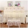 Belle et anti-poussière Housse de piano pour usage domestique Petite Housse en tissu à dentelle fraîche Jouer du piano à la maison sans l'enlever