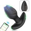 Vibrating Butt Plug Anal Toy Male Prostate Massager 9 Vibration Rotation App Controlled Anal Plug Adult Sex Toys for Men Women Waterproof Masturbator
