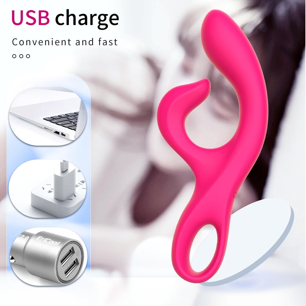 10 Frequency Dildo Vibrator Rabbit Vibrators Wand Sex Toys for Women Female Masturbator Dual Motors G Spot Clitoris Stimulator