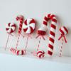 New Christmas Decorations Red and White Foam Candy Cane Lollipop Hanging Pendant Christmas Tree Decoration
