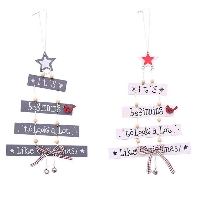 Cheerful Christmas Tree Ornament In High-quality Wood For Festive Home Decor