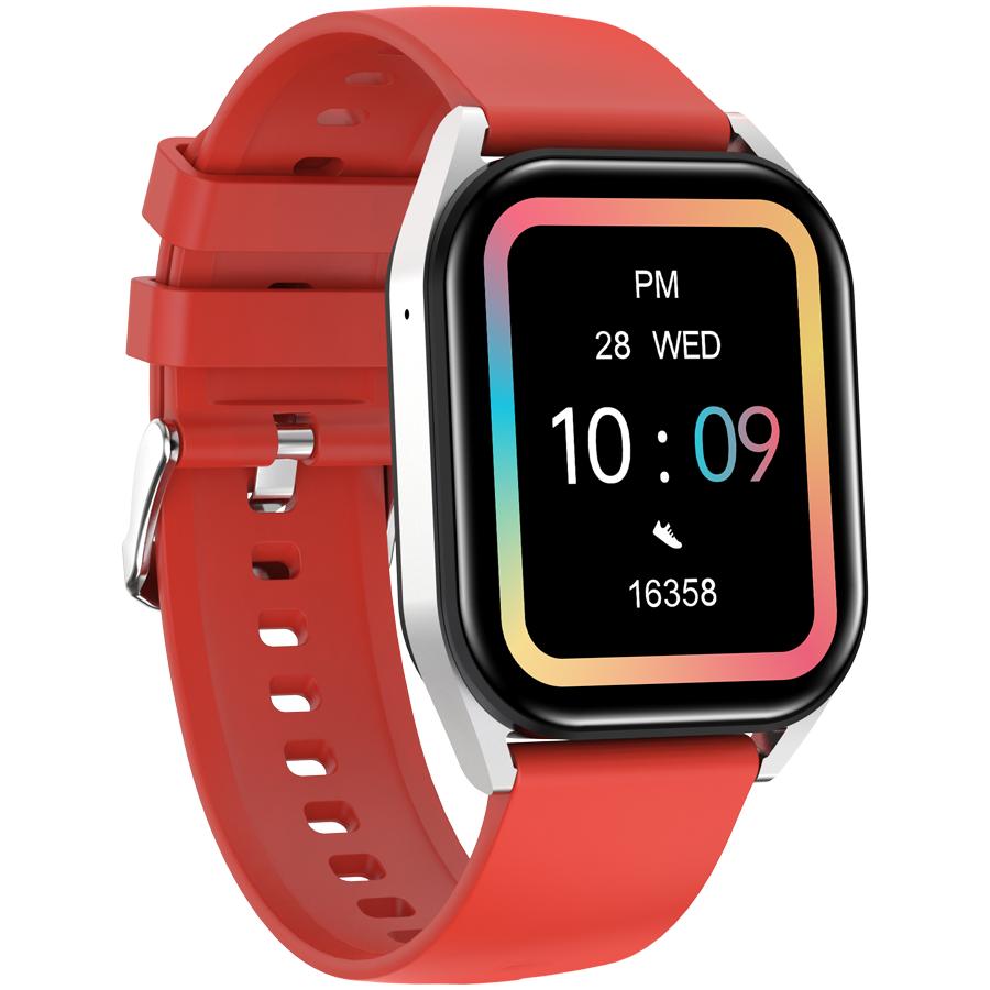 Canyon smartwatch chatter sw-58 bt-call silver-red