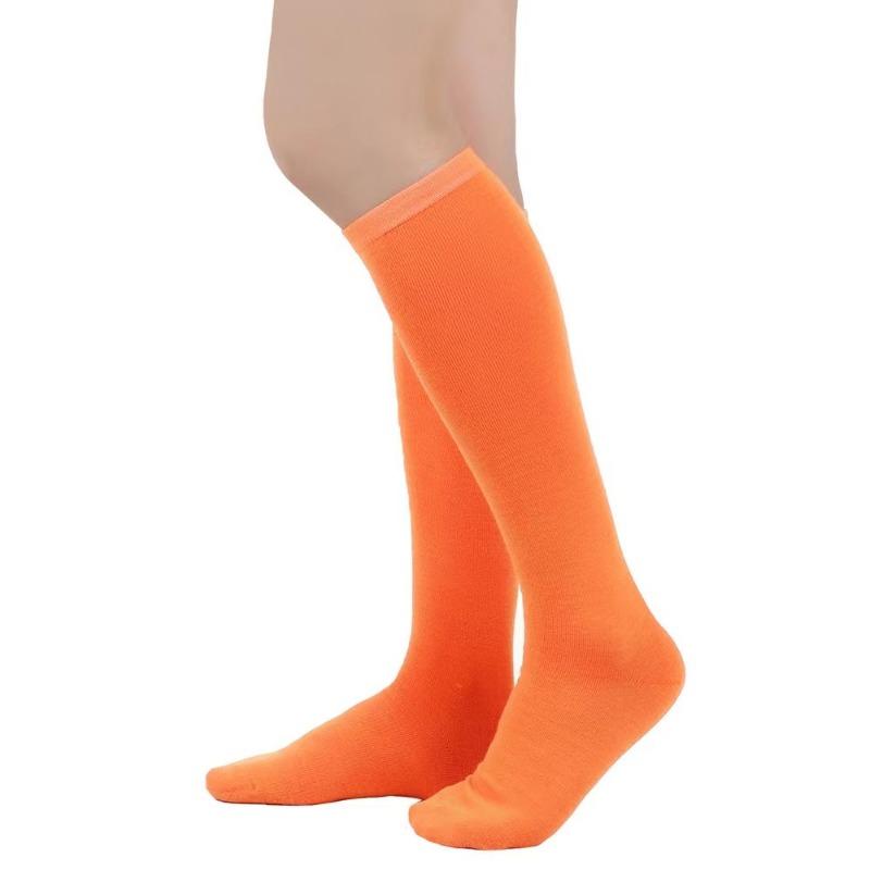 

Черно-белые полосатые длинные носки, женские сексуальные гольфы выше колена, чулки выше колена, теплые длинные носки для девочек one size оранжевый