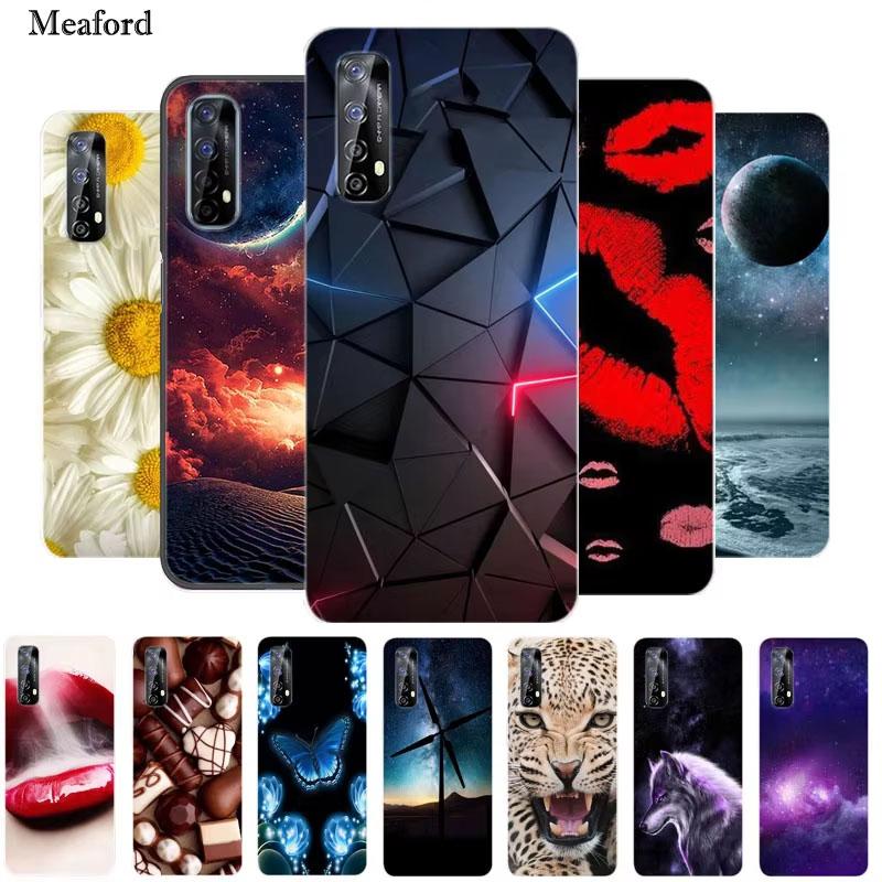 For OPPO Realme 7 Case RMX2151 Bumper Silicone TPU Soft Phone Cover For OPPO Realme 7 RMX2155 Realme7 Case Cartoon Fundas Coque