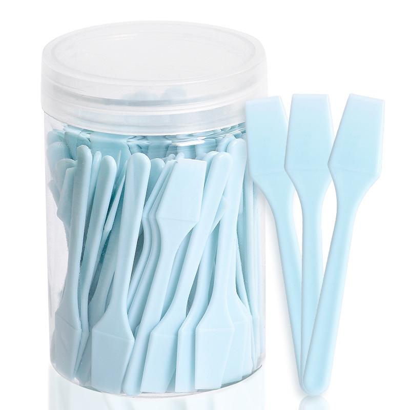 100 Pcs/Jar Mini Cosmetic Spatula Scoop Face Cream Makeup Mask Mixed Spoon Beauty Diy Tools Eye Facial Makeup Applicator Sticks