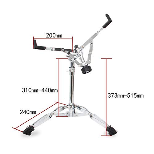 Kmise Drum Practice for Stand Stick High 12 Inches Pad, Training, Included, Included, Rubber, Black, Quiet, Repulsion,