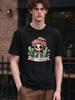 Unisex T Shirt Cute Skeleton Cactus Print Soft Casual Summer Fashion Comfortable Daily Top
