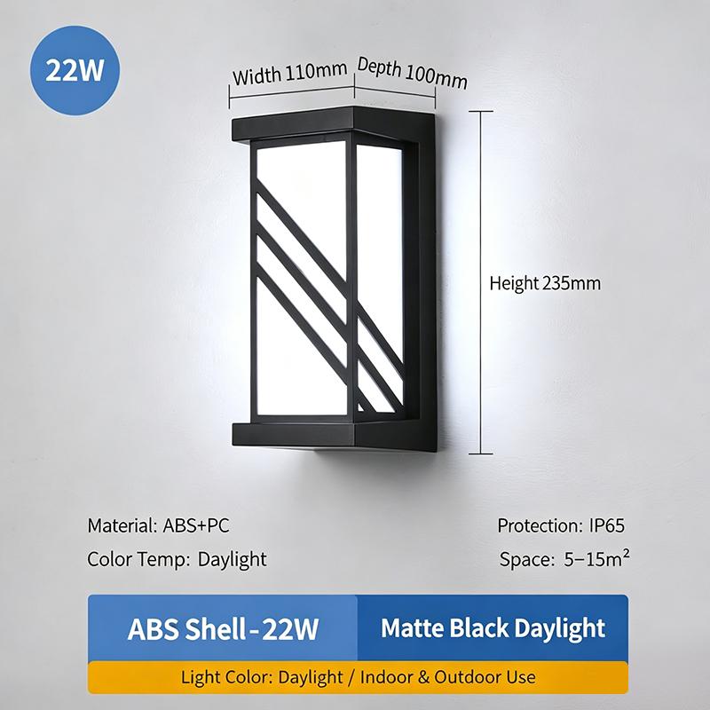 Led Outdoor Wall Light Waterproof Ip65 Motion Sensor Led Outdoor Lighting Porch Lights Balcony Garden Lights Outdoor Wall Lamp