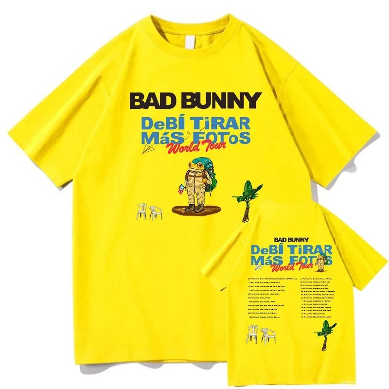 

Bad Bunny 2026 Світовий Тур Футболка Debí Tirar Más Fotos Альбом НОВІ Футболки Оверсайз З Коротким Рукавом Бавовна З Круглим Вирізом Модний Одяг L