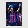 Robert Lewandowski Piłkarz Retro Plakaty Metalowy Plakat Znak Pubu Garaż Klub Bar Wnętrze Ściana Dekoracja Pokoju Wystrój Domu